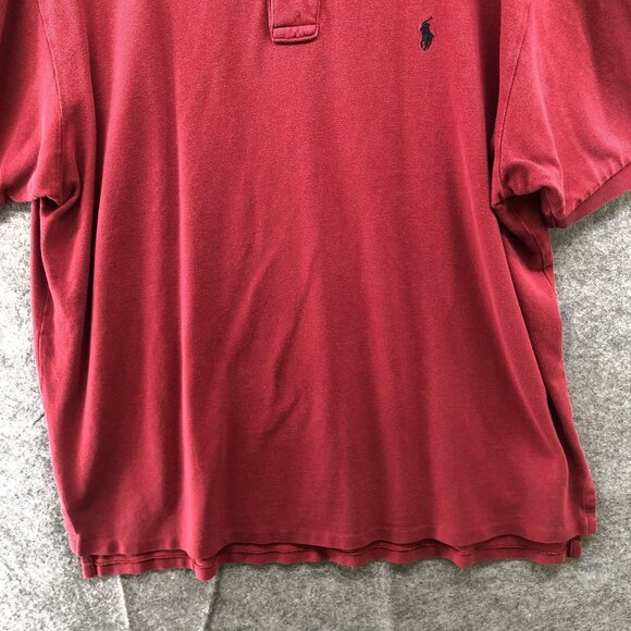 Polo Ralph Lauren Short Sleeve Polo Shirt Mens XXL Red Pony Logo Preppy Classic - Picture 4 of 10